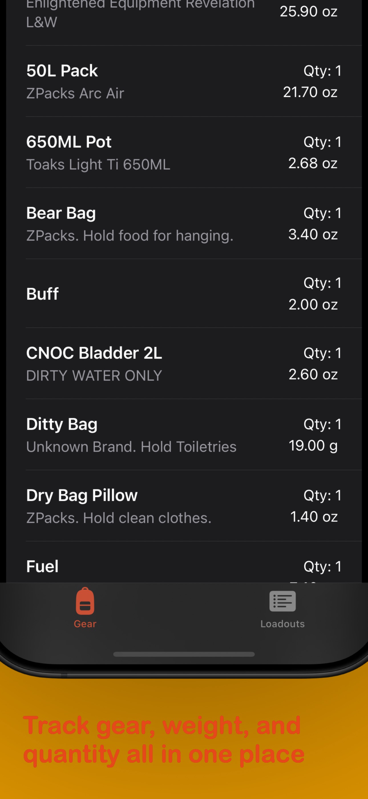 Screenshot of Gear Garage